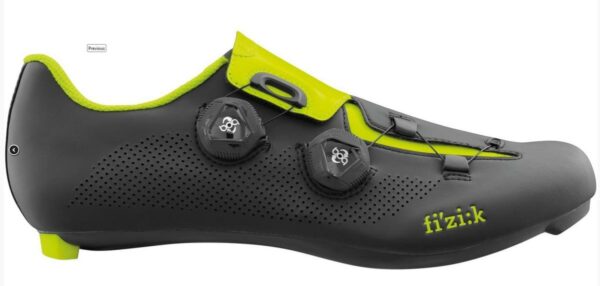 FIZIK RENN-SCHUH ARIA R3 BLACK/YELLOW FLUO,GR.43,5