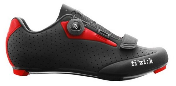 FIZIK RENN-SCHUH R5B UOMO BLACK/RED GR. 44,5